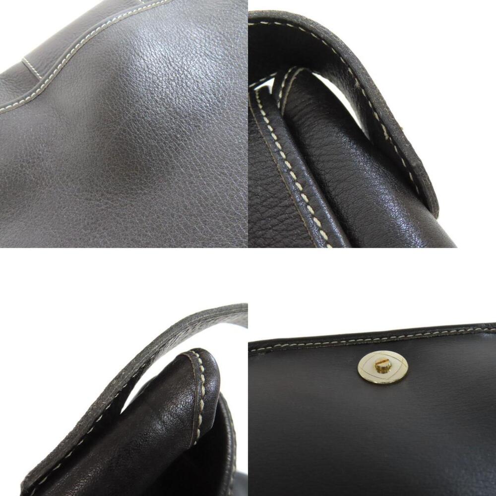 CHRISTIAN DIOR Black Leather Shoulder Bag - Picture 8 of 11